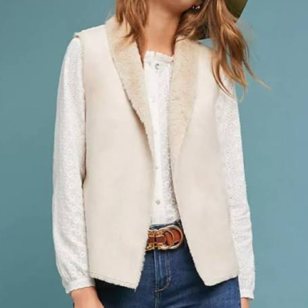 Reversible faux fur vest